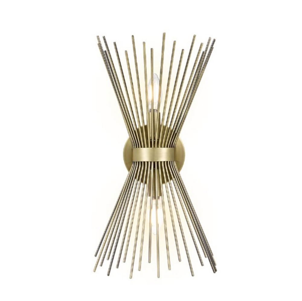 New Amazon Brand Rivet Gold Brass Wall Sconce